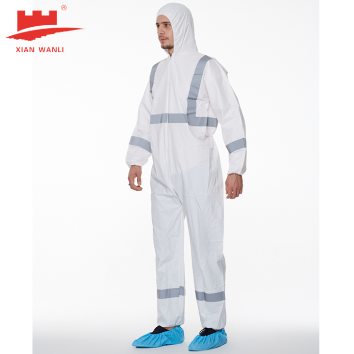 TYPE 5 And 6 Microporous Coverall Reflective Taped