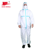 Anti-static Breathable White Disposable Safety Coverall 