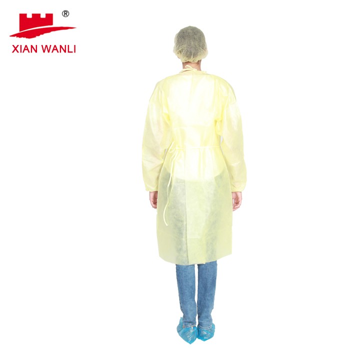 AAMI Level 1 PE Laminated Isolation Gown