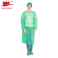 Non Woven Anti-static Green Surgical Gown for Doctors